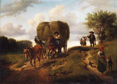 The Return from the Hay Harvest by Hermann Kauffmann